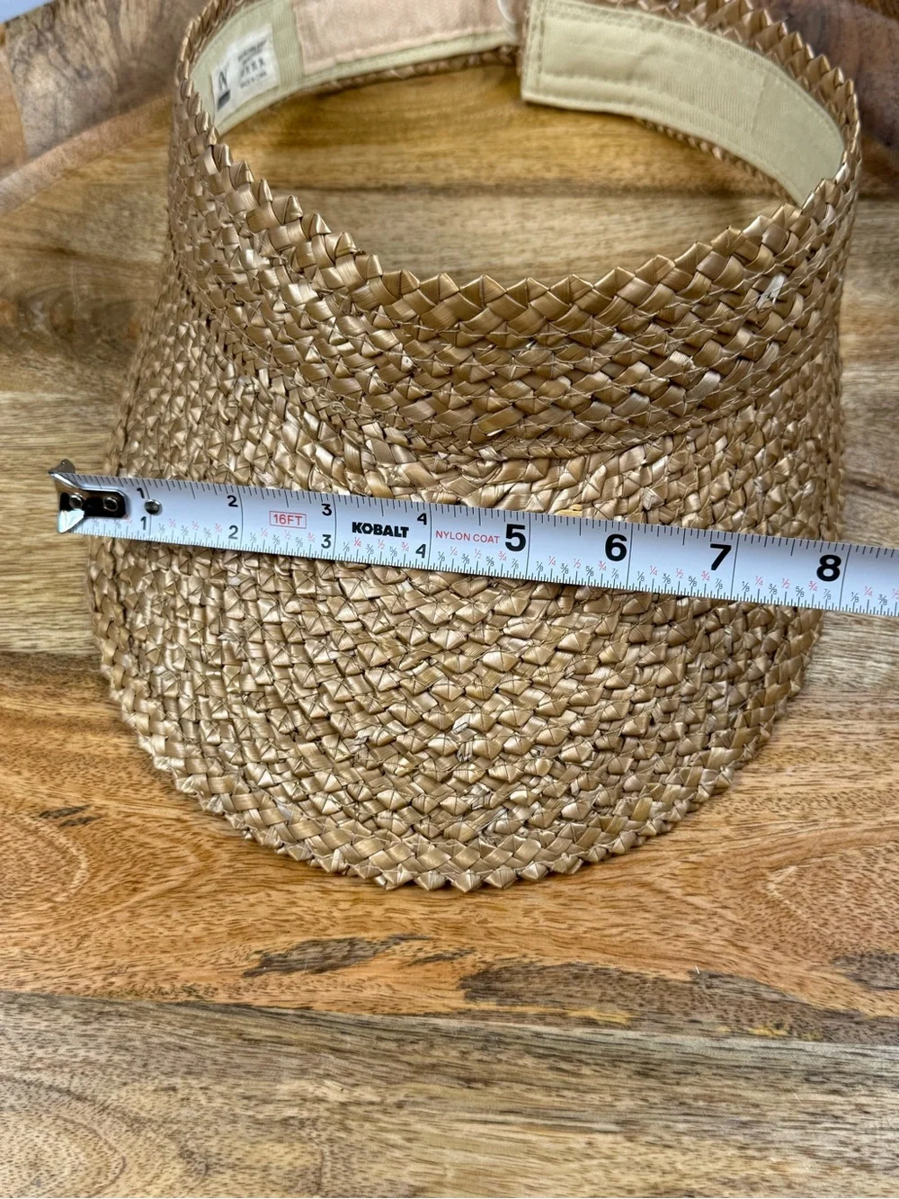East West Natural Straw Sun Visor Beach Golf Tennis Resort Hat